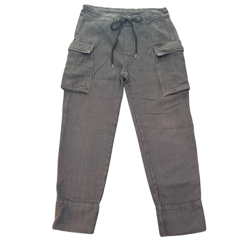 James Perse Size 1/S/US4 Cotton Cargo Utility Cropped Cuff Pants
